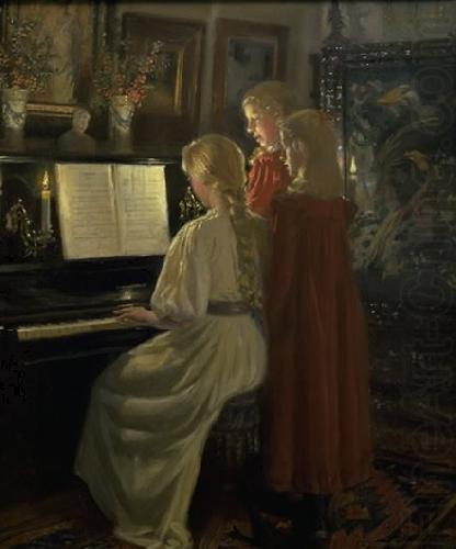 Michael Ancher Children Singing china oil painting image